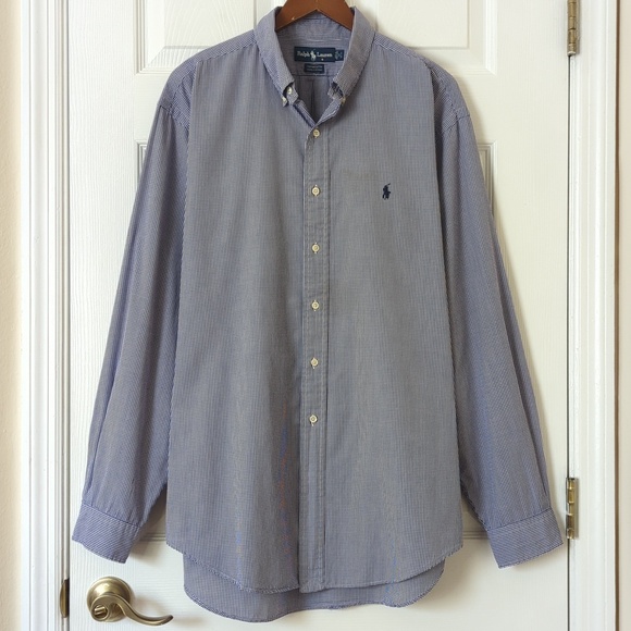 Ralph Lauren Other - Ralph Lauren 90's Vintage Yarmouth Gingham Long Sleeve Button Down Shirt Purple